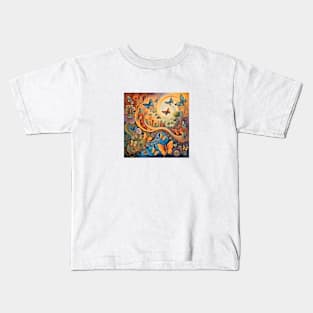 follow the butterflies Kids T-Shirt